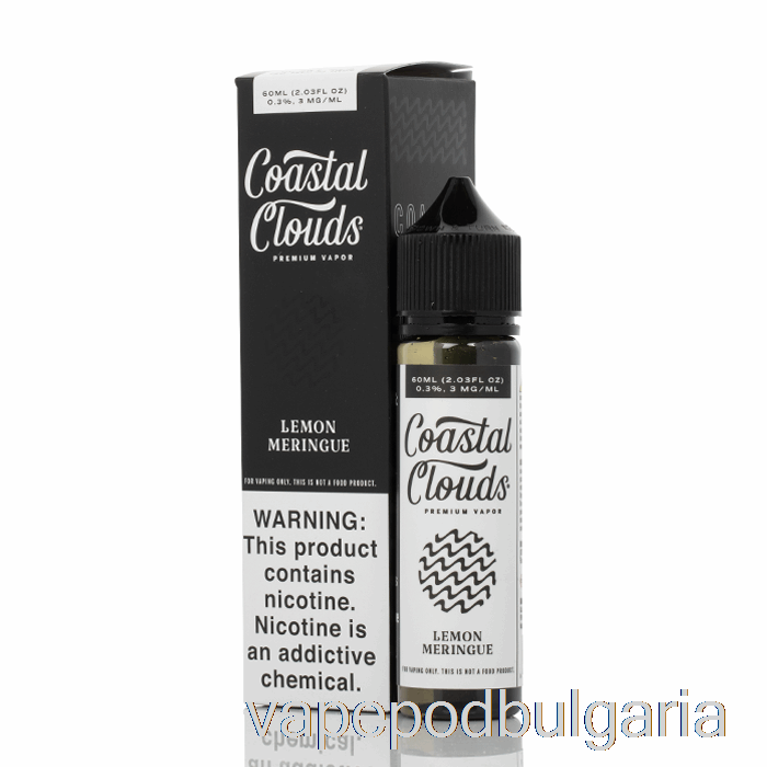 Vape 10000 Дръпки Lemon Meringue - Coastal Clouds Co. - 60 мл 0 мг